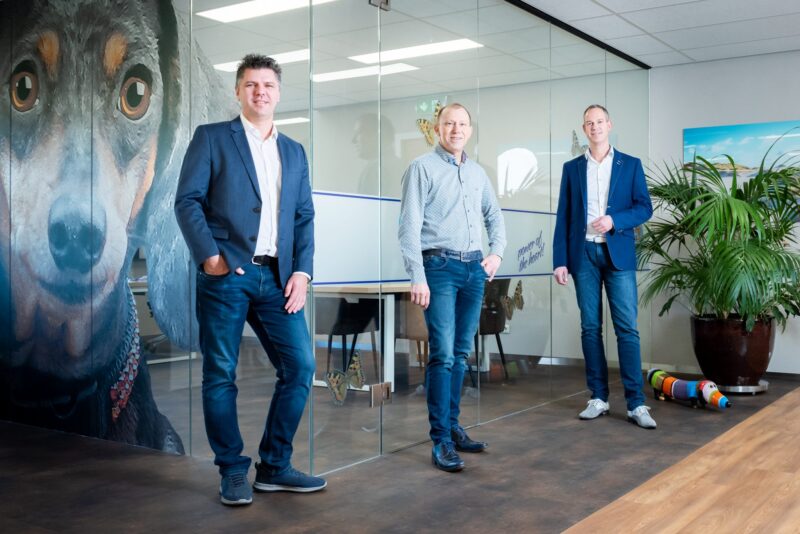 V.l.n.r. Erik van den Berg, Frank van Zutphen en Niels Horrevoets