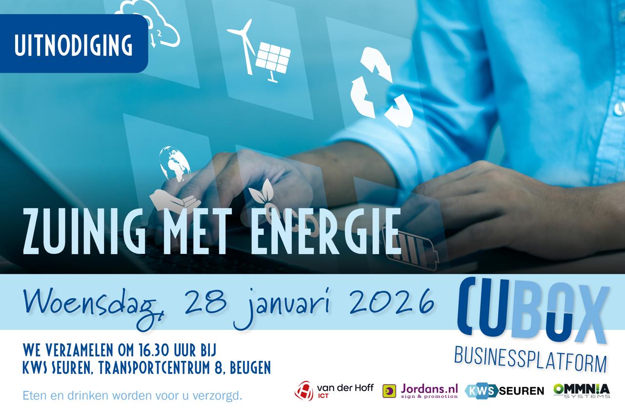 Cubox bijeenkomst - Zuinig met energie